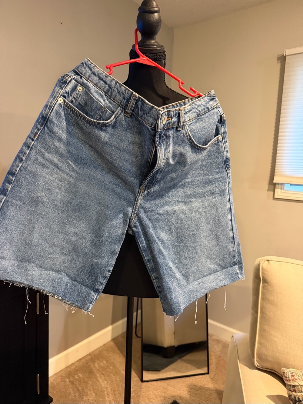 Zara Light Blue Denim Jean Shorts